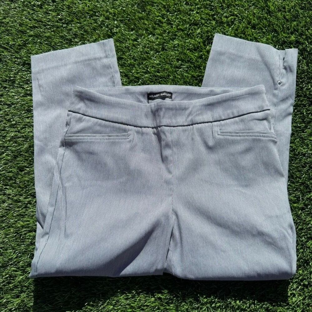 Hilary Radley Women's Medium Mid-Rise Stretch Pull-On Ankle Pants Work Wear